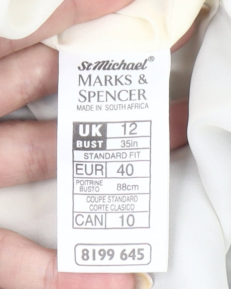 Marks and Spencer Women’s Grey Check Suit Jacket UK 12 Short Sleeve