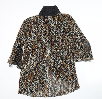 Melina Women’s Multicoloured Lace Cardigan XL Flared Sleeve