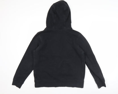 Nike Boys Black Pullover Hoodie XL 13-15 Years Cotton Blend Sportswear