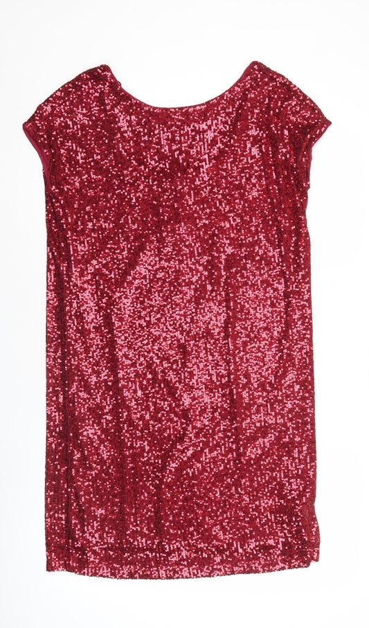 Next Women’s Red Sequin Bodycon Party Dress Size 8