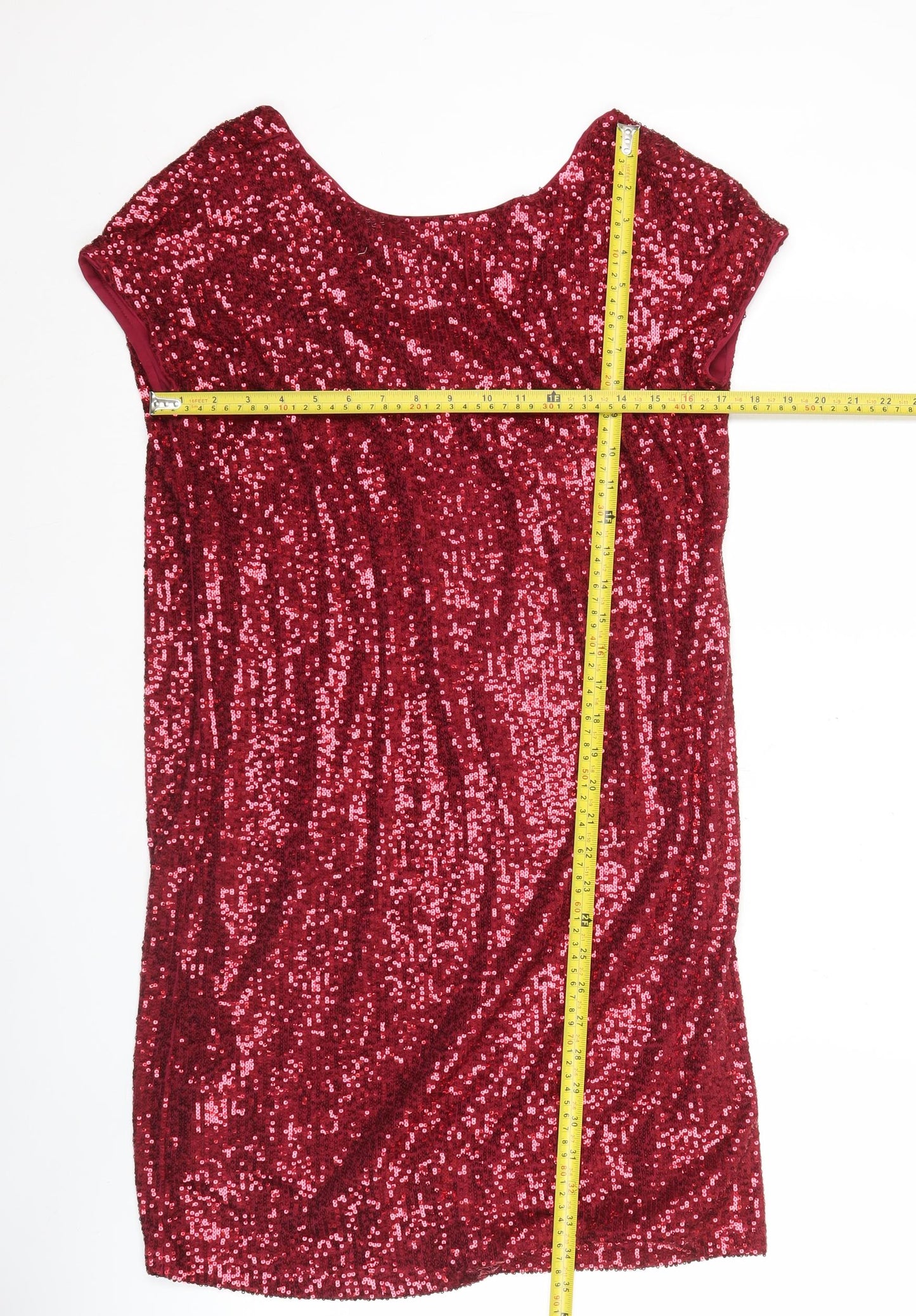 Next Women’s Red Sequin Bodycon Party Dress Size 8