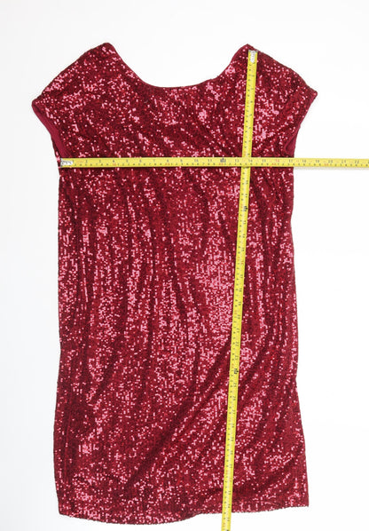 Next Women’s Red Sequin Bodycon Party Dress Size 8
