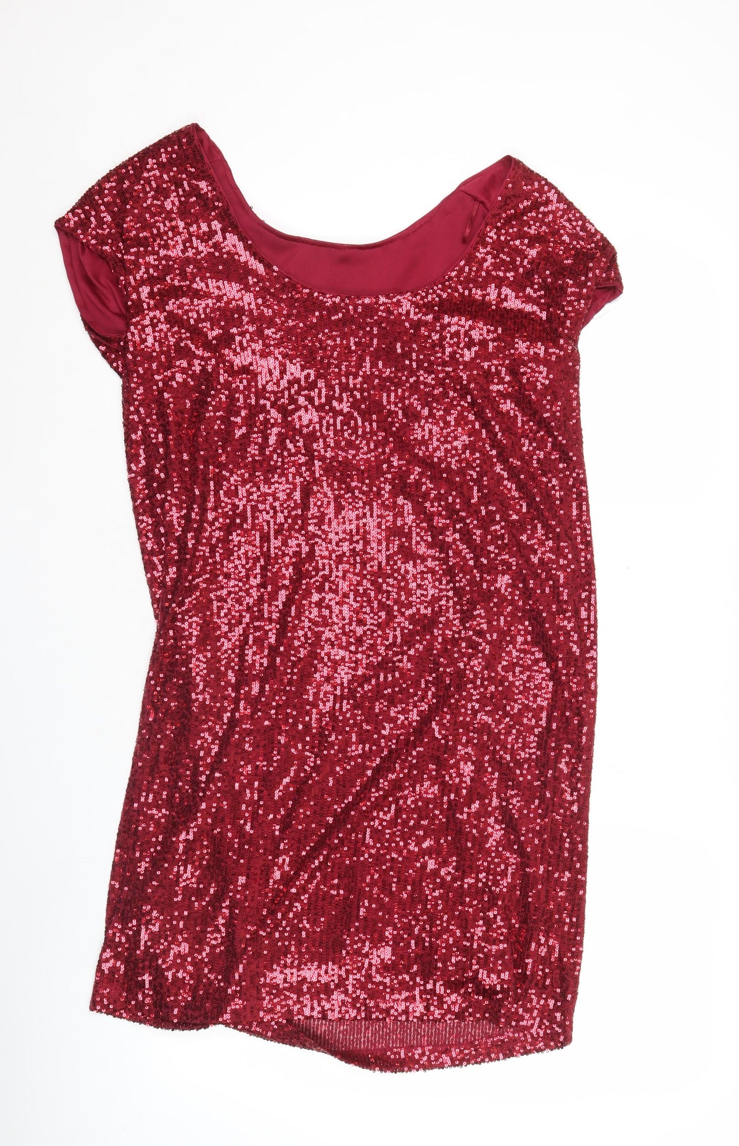 Next Women’s Red Sequin Bodycon Party Dress Size 8