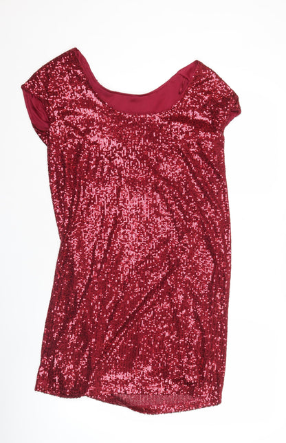 Next Women’s Red Sequin Bodycon Party Dress Size 8