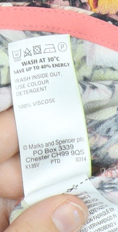 Marks and Spencer Women’s Multicoloured Floral Blouse UK 10