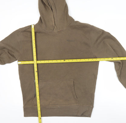 Hollister Men’s Brown XS Relaxed Pullover Hoodie Fleece Lined