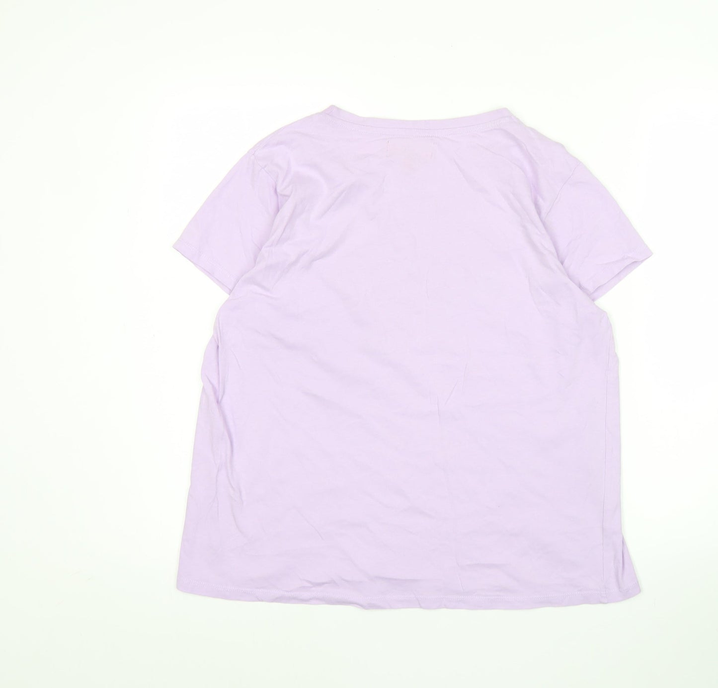 Paramour Womens Purple Size 12 Cotton Studded Star T-Shirt