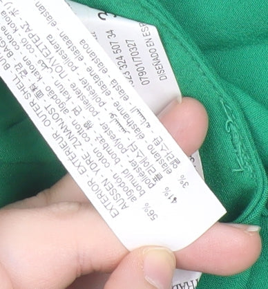 Stradivarius Women Green Size 6 Pencil Skirt Short Stretch Zip