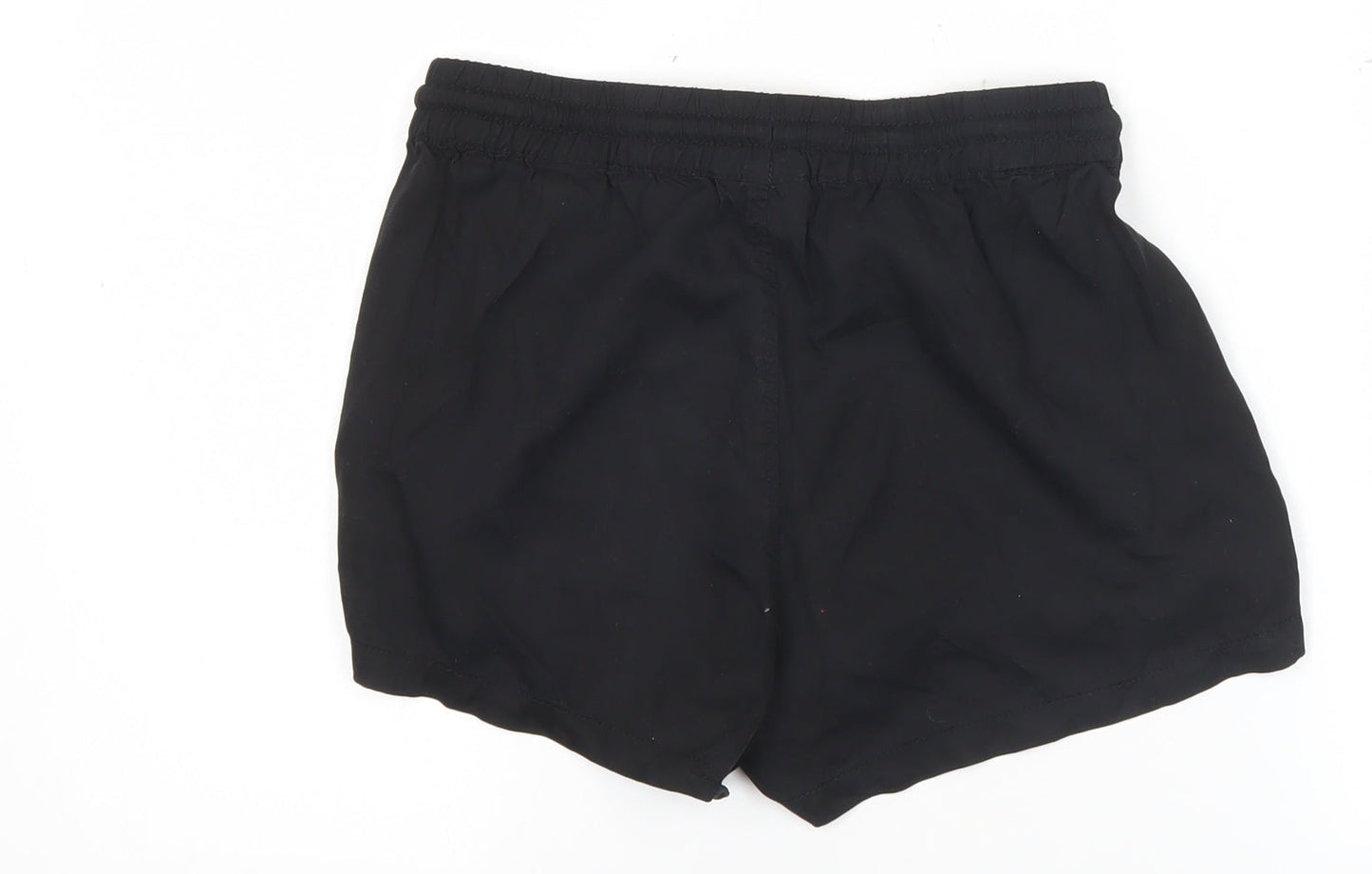 H&M Women Black Size 4 Regular Shorts 100% Lyocell Drawstring