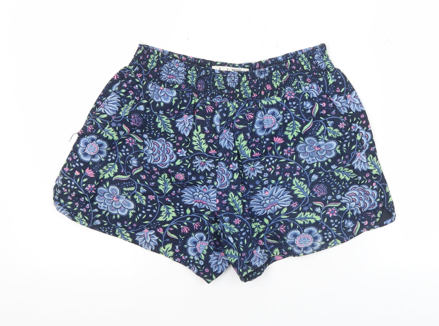 Jack Wills Womens Multicoloured Floral Cotton Shorts UK 8