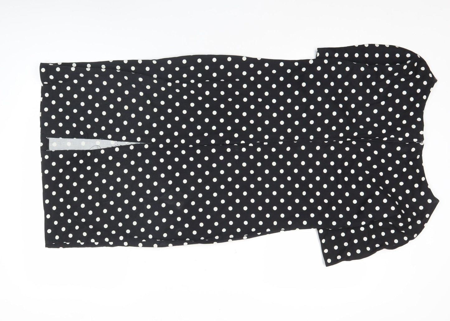 Dorothy Perkins Women Black Polka Dot Sheath Dress Size 14
