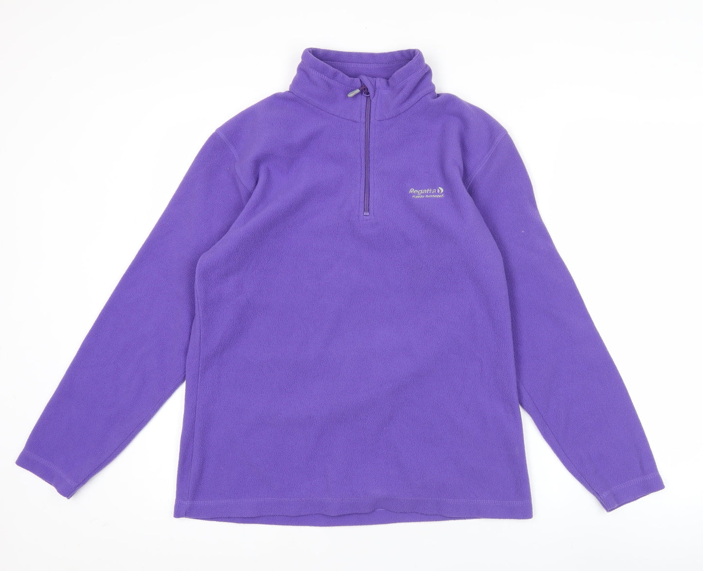 Regatta Womens Purple Fleece Pullover Sweatshirt UK 12 Outdoor Hiking