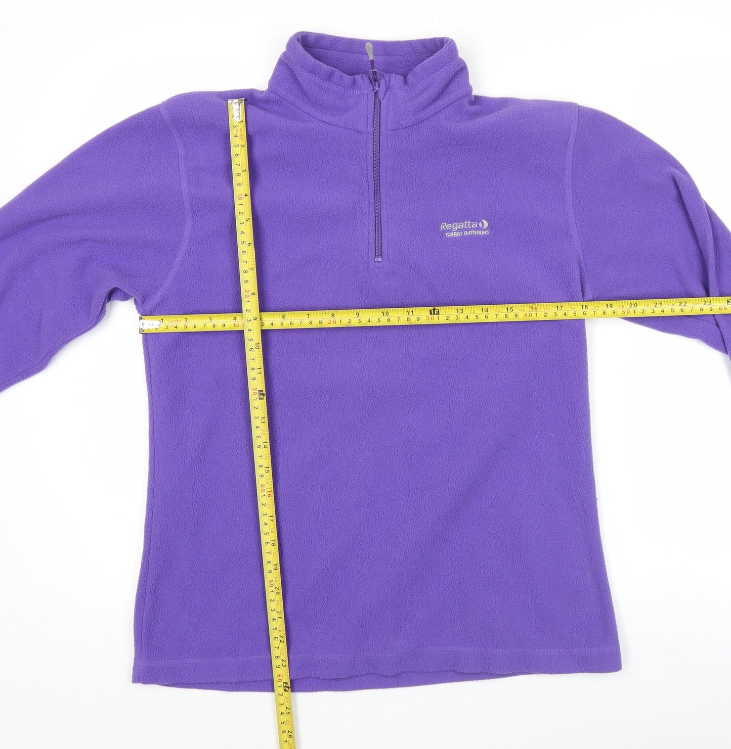 Regatta Womens Purple Fleece Pullover Sweatshirt UK 12 Outdoor Hiking