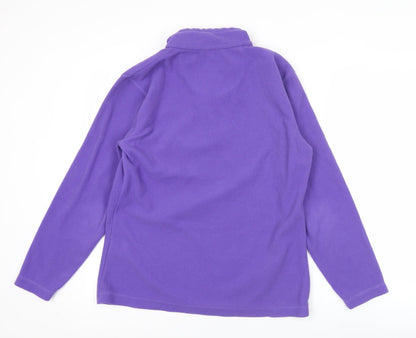 Regatta Womens Purple Fleece Pullover Sweatshirt UK 12 Outdoor Hiking