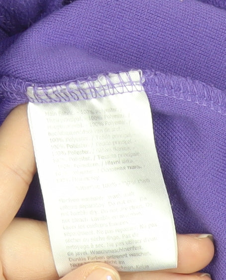 Regatta Womens Purple Fleece Pullover Sweatshirt UK 12 Outdoor Hiking