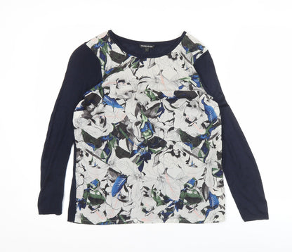 Warehouse Womens Multicoloured Floral Long Sleeve Top Size S