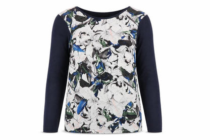 Warehouse Womens Multicoloured Floral Long Sleeve Top Size S