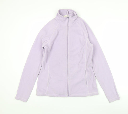 Mountain Warehouse Women Purple Fleece Jacket Size 8 Full Zip