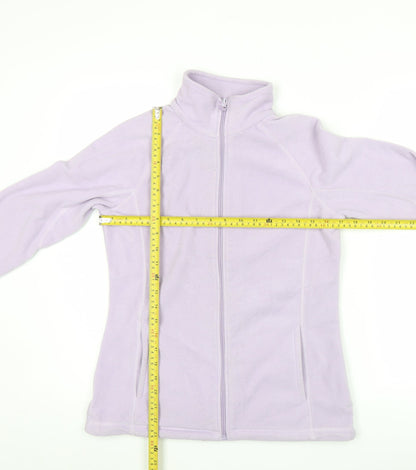 Mountain Warehouse Women Purple Fleece Jacket Size 8 Full Zip