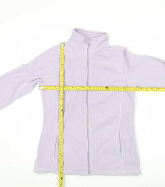 Mountain Warehouse Women Purple Fleece Jacket Size 8 Full Zip