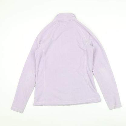 Mountain Warehouse Women Purple Fleece Jacket Size 8 Full Zip
