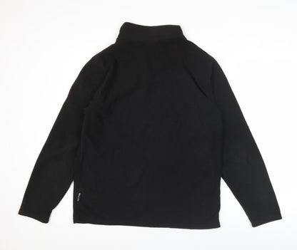 Granite Outdoors Men’s Black Fleece Pullover Sweatshirt M 1/4 Zip