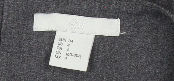 H&M Women’s Grey Fit & Flare Sleeveless Knee Length Dress Size 6