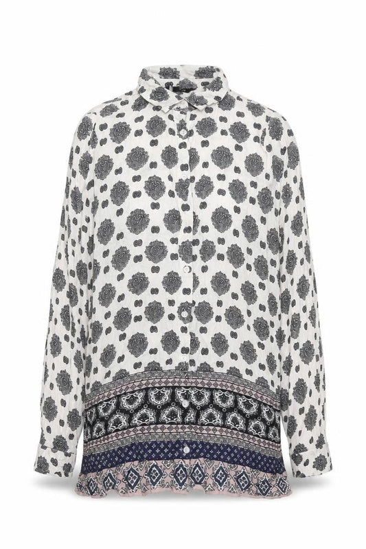 New Look Women’s Multicoloured Bohemian Floral Blouse Size 10