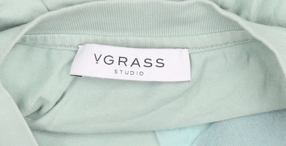 V Grass Studio Boys Green Minions Embroidered Cotton T-Shirt Size 12