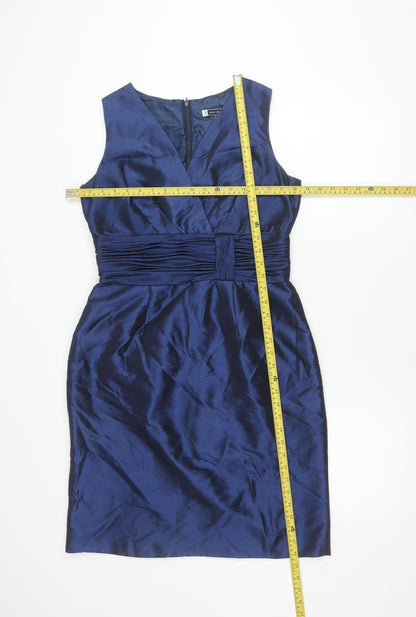 JS Boutique Women’s Blue Size 12 Knee Length Sheath Cocktail Dress