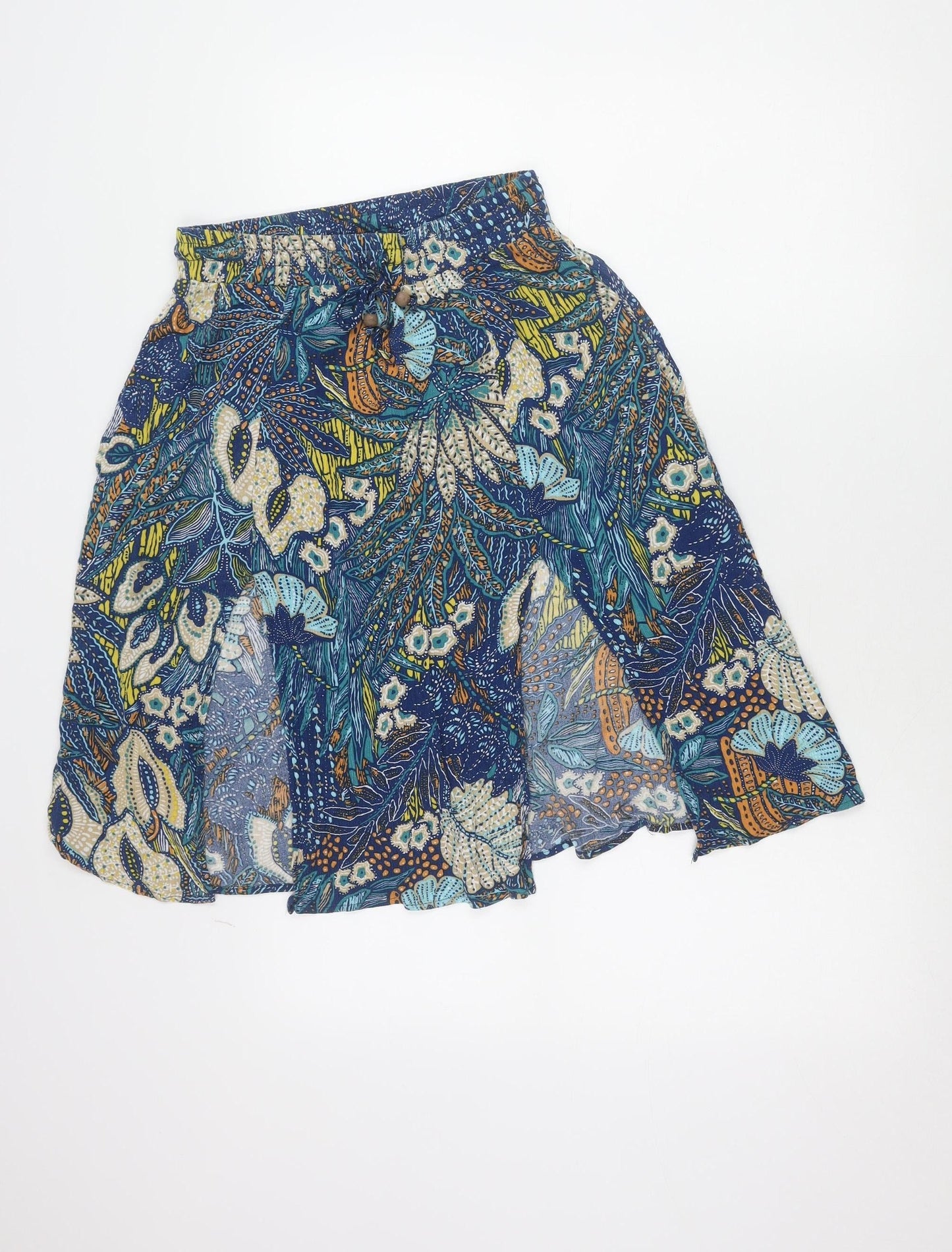 Louche Womens Multicoloured Floral A-Line Skirt Size 12 Viscose