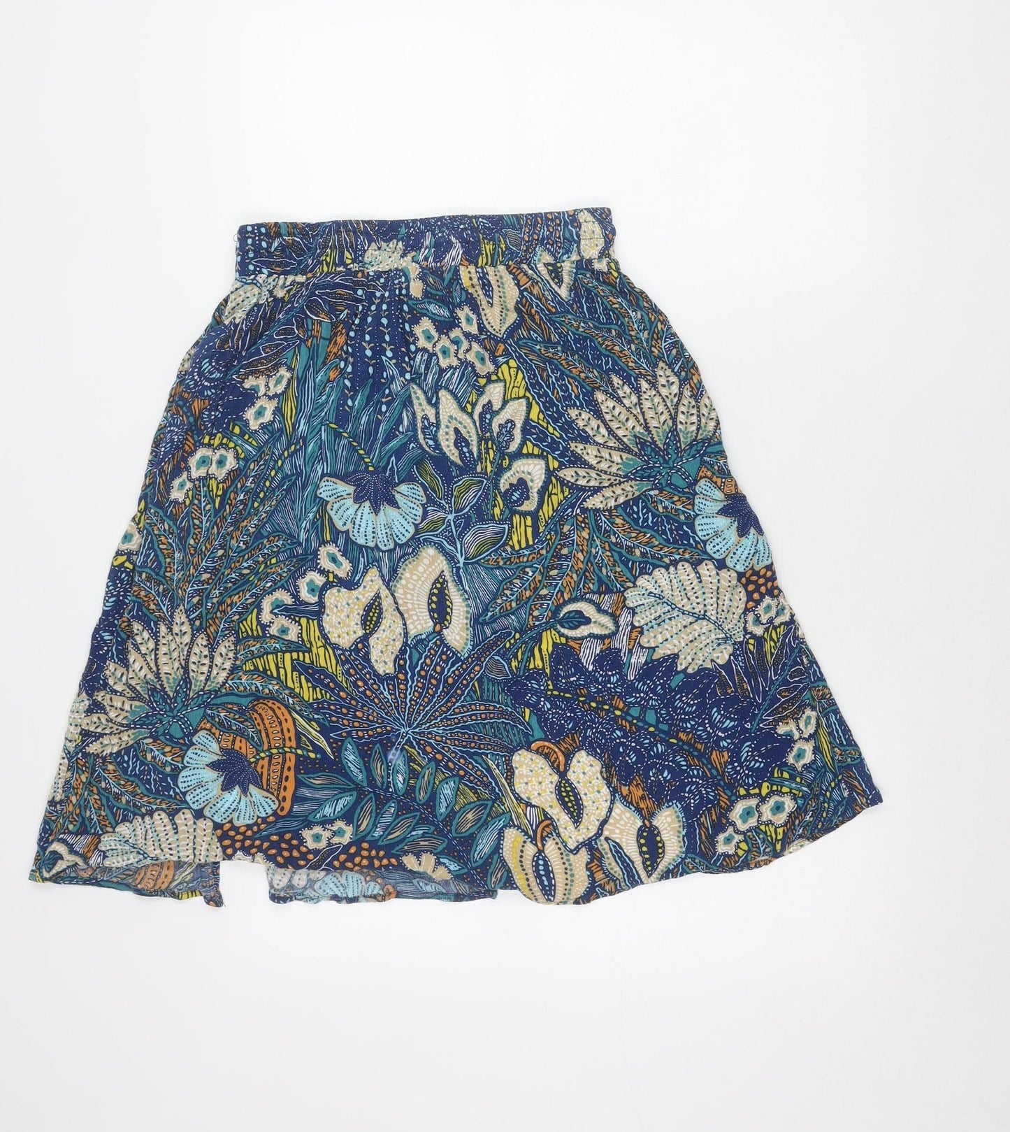 Louche Womens Multicoloured Floral A-Line Skirt Size 12 Viscose