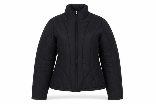 Marks and Spencer Women Black Puffer Jacket S Polyester Quilted Zip