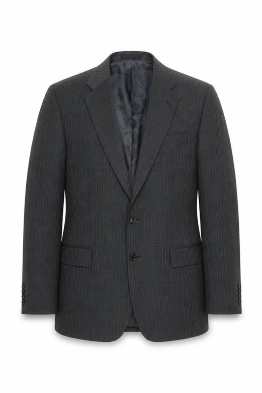BHS Tailoring Men's Grey 42L Long Fit Suit Jacket Wool Blend