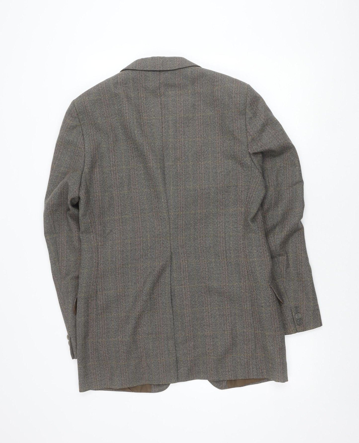 Johnsons of Cambridge Men’s Grey Wool Tweed Blazer 38 Long Vintage Jacket