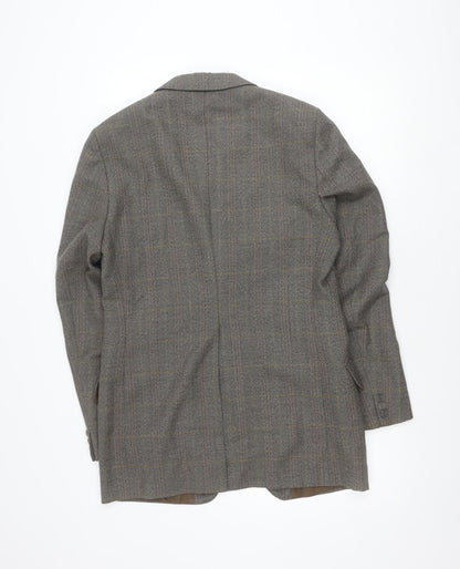 Johnsons of Cambridge Men’s Grey Wool Tweed Blazer 38 Long Vintage Jacket