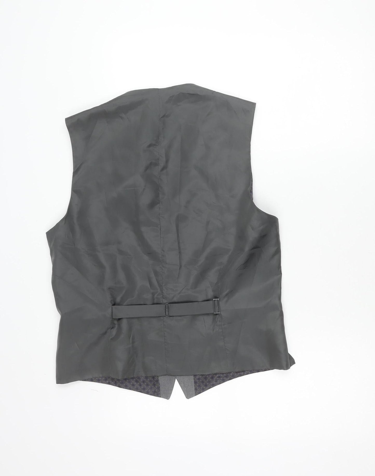 Limehaus Men's Grey Waistcoat Size 40 Regular Fit 5 Button Formal