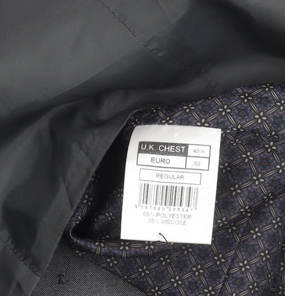 Limehaus Men's Grey Waistcoat Size 40 Regular Fit 5 Button Formal