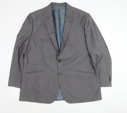 Greenwoods Mens Grey Blazer Jacket 48 Chest 2XL Classic Formal