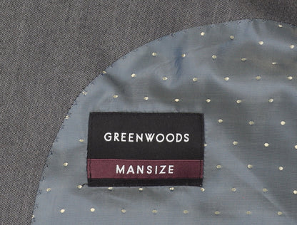 Greenwoods Mens Grey Blazer Jacket 48 Chest 2XL Classic Formal