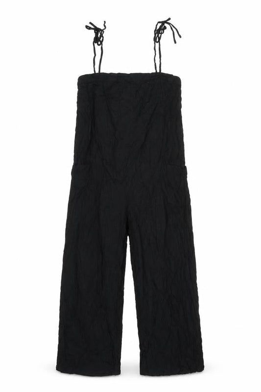 ASOS Women’s Black Size 10 Sleeveless Wide-Leg Viscose Jumpsuit