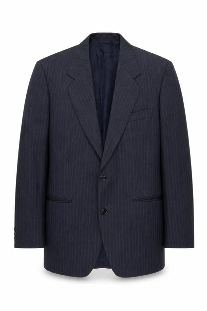 Marks and Spencer Men’s Blue Pinstripe Suit Jacket 40 Chest