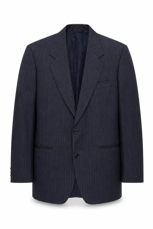 Marks and Spencer Men’s Blue Pinstripe Suit Jacket 40 Chest
