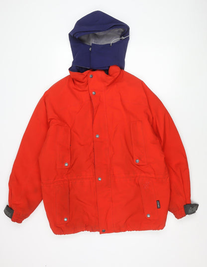Nordica Mens Red Ski Jacket L Winter Hooded Sportswear