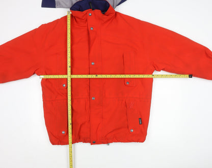 Nordica Mens Red Ski Jacket L Winter Hooded Sportswear