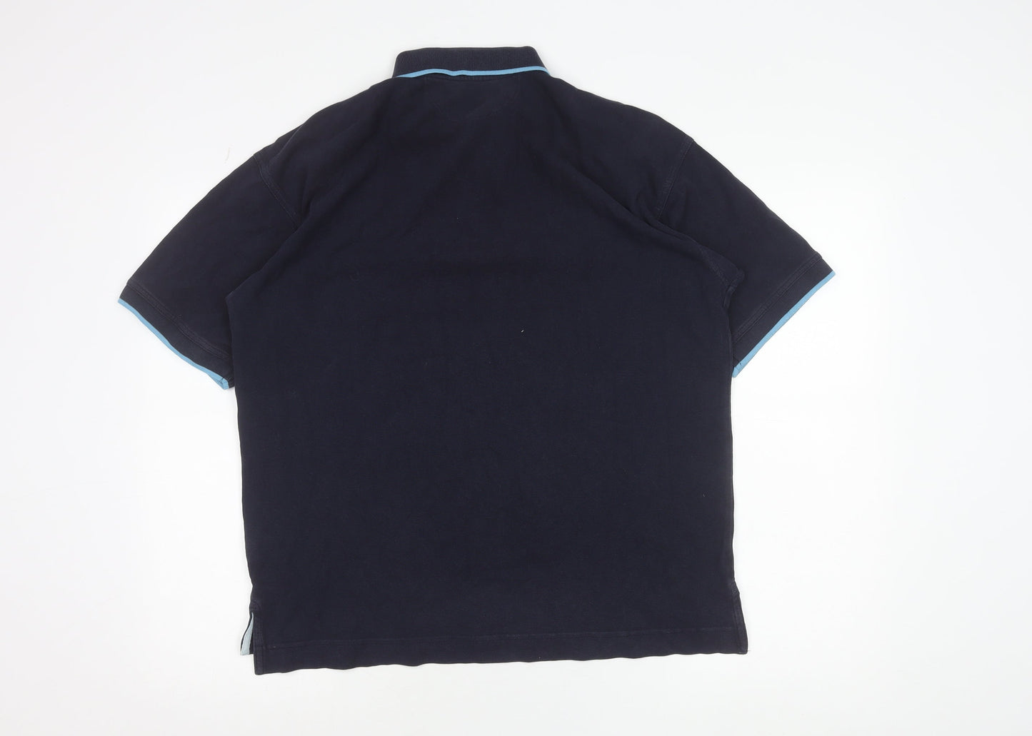 Diadora Men’s Blue Cotton Polo Shirt Size L Regular Fit