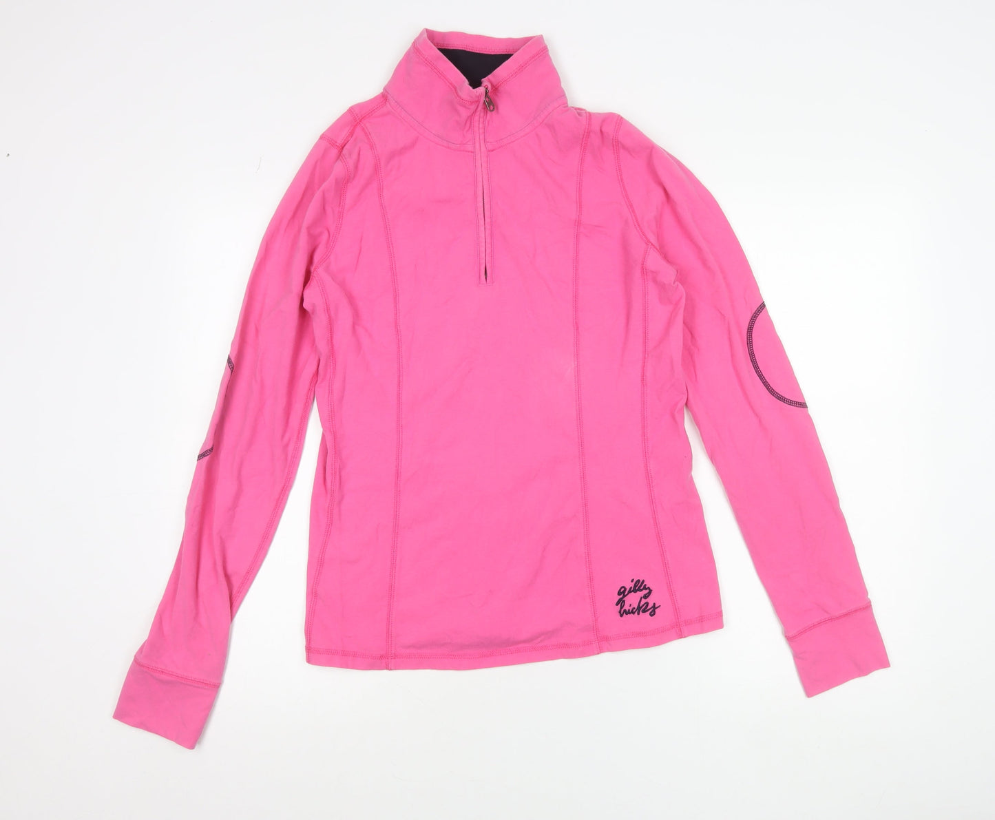 Gilly Hicks Women’s Pink 1/4 Zip Sweatshirt Size L Cotton Blend