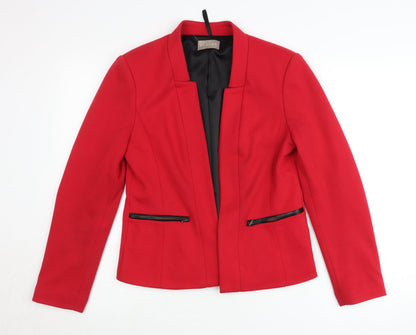 Planet Women’s Red Blazer Jacket UK 8 Slim Fit Workwear
