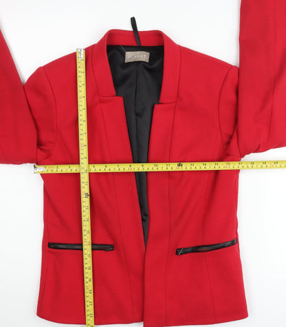 Planet Women’s Red Blazer Jacket UK 8 Slim Fit Workwear