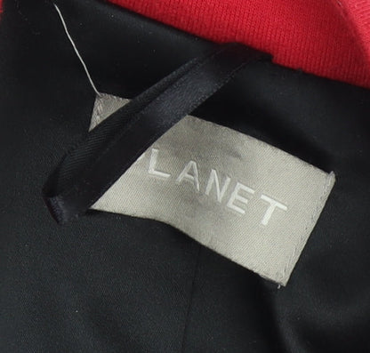 Planet Women’s Red Blazer Jacket UK 8 Slim Fit Workwear